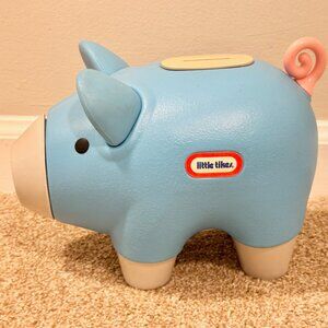super cute Retired, Vintage 1990's Little Tikes pink piggy bank. Comes complete